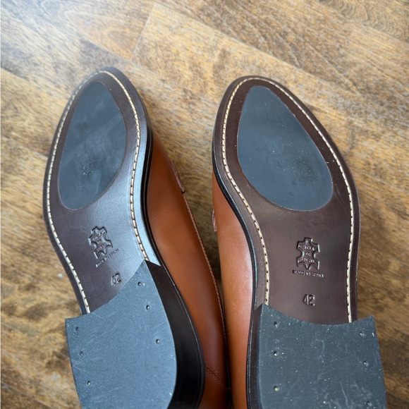 Hockerty Brown Leather Slip On Loafer Horse Bit Dress Shoes Mens Sz 42 Spain NIB - Picture 4 of 9